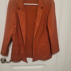 H&M Shawl Collar Blazer size 10 Rust